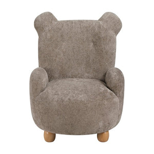 English Elm Beautiful Teddy Bear Kids Chair Chenille Upholstered Plywood Nursery Playroom Accent B011P548157