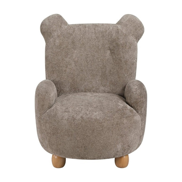 English Elm Beautiful Teddy Bear Kids Chair Chenille Upholstered Plywood Nursery Playroom Accent B011P548157