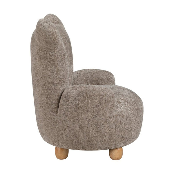 English Elm Beautiful Teddy Bear Kids Chair Chenille Upholstered Plywood Nursery Playroom Accent B011P548157