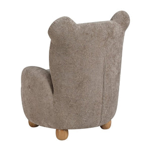 English Elm Beautiful Teddy Bear Kids Chair Chenille Upholstered Plywood Nursery Playroom Accent B011P548157