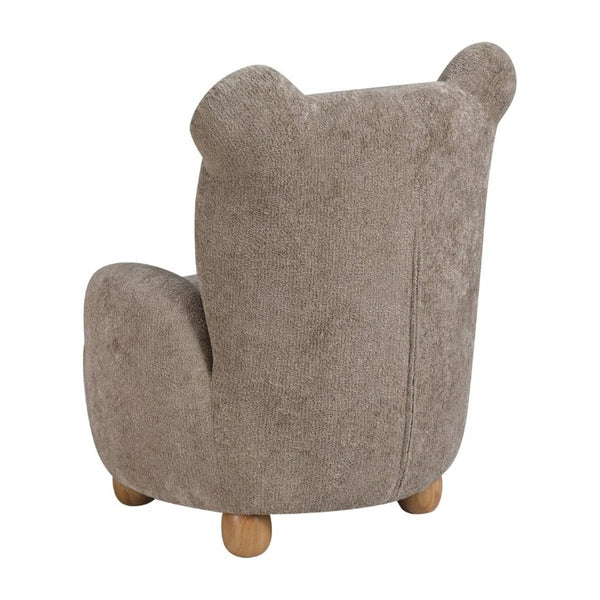 English Elm Beautiful Teddy Bear Kids Chair Chenille Upholstered Plywood Nursery Playroom Accent B011P548157