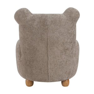 English Elm Beautiful Teddy Bear Kids Chair Chenille Upholstered Plywood Nursery Playroom Accent B011P548157