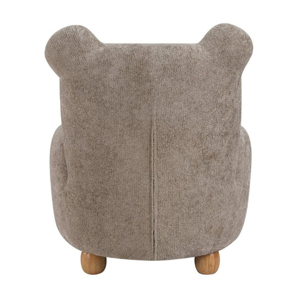 English Elm Beautiful Teddy Bear Kids Chair Chenille Upholstered Plywood Nursery Playroom Accent B011P548157