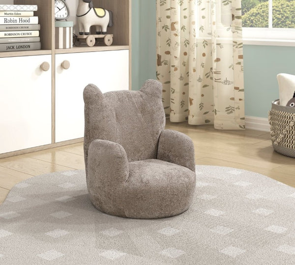 English Elm Beautiful Bear Shaped Toddler Armchair Soft Chenille Upholstery Plywood Frame Nursery Seat B011P548158