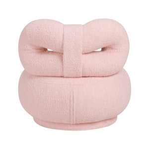 English Elm Luxury Boucle Swivel Chair for Kids Bow Back Sculptural Seat Plywood Frame Playroom B011P548162