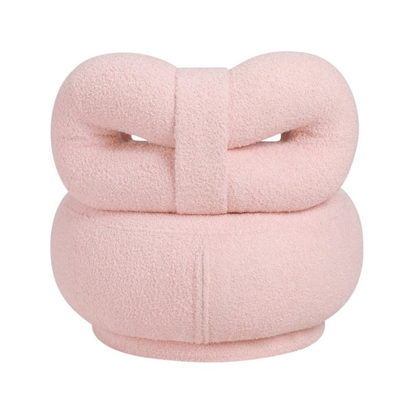 English Elm Luxury Boucle Swivel Chair for Kids Bow Back Sculptural Seat Plywood Frame Playroom B011P548162