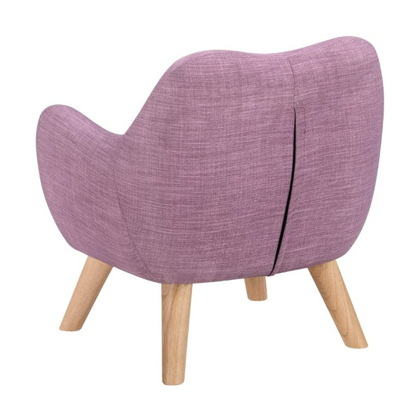 English Elm Comfortable Button Tufted Kids Armchair Plush Foam Seat Rubberwood Legs Playroom Ready B011P548186
