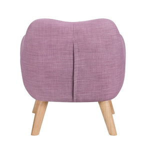 English Elm Comfortable Button Tufted Kids Armchair Plush Foam Seat Rubberwood Legs Playroom Ready B011P548186