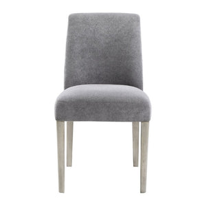 English Elm Contemporary Boucle Upholstered Dining Side Chairs Set of Two with Solid Wood Legs B011P553101