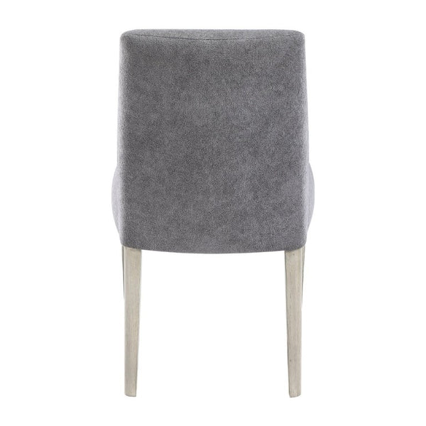 English Elm Contemporary Boucle Upholstered Dining Side Chairs Set of Two with Solid Wood Legs B011P553101