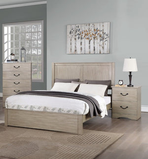 English Elm Classic Antique Silver Two Drawer Nightstand Ornate Legs Glam Bedside Storage B011P553124