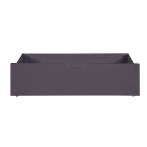 English Elm Plum Finish Rolling Under Bed Storage Bins Set of 2 for Contemporary Kids Bedroom B011P554827