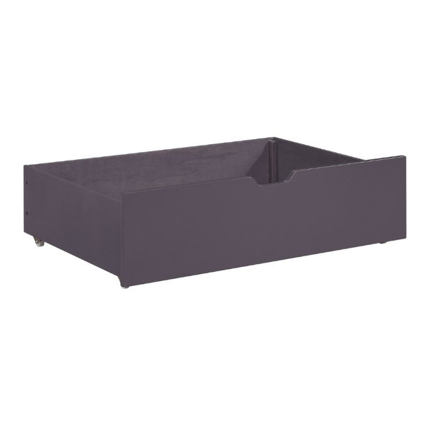 English Elm Plum Finish Rolling Under Bed Storage Bins Set of 2 for Contemporary Kids Bedroom B011P554827