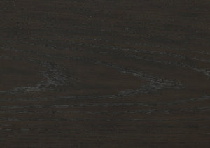 English Elm Black Oak Veneer Extendable Dining Table Seats Eight with Matte Grain Finish B011P555617