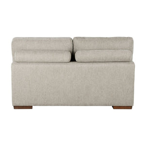 English Elm Modern Tufted Chenille Armless Sectional Chair with Espresso Wood Legs for Living Room B011P555710