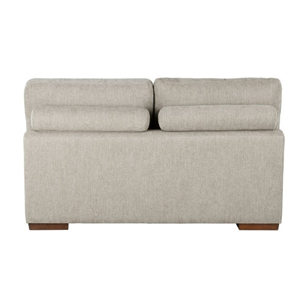 English Elm Modern Tufted Chenille Armless Sectional Chair with Espresso Wood Legs for Living Room B011P555710