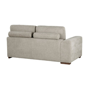 English Elm Modern Tufted Chenille Sleeper Sofa with Pull Out Bed and Espresso Wood Legs Left-Side Arm B011P555711