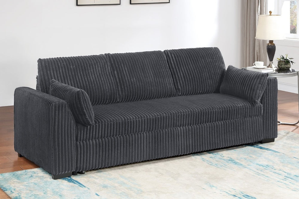 English Elm Sleeper Sofa with Pull Out Bed Corduroy Upholstered Contemporary Living Room Couch B011P556631