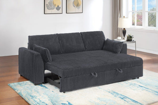 English Elm Sleeper Sofa with Pull Out Bed Corduroy Upholstered Contemporary Living Room Couch B011P556631