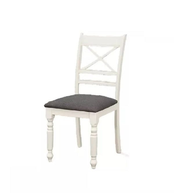 English Elm Two-Tone Rubberwood Dining Chairs Set of 2 with X-Back Design for Modern Homes B011P557734