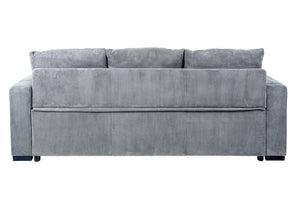 English Elm Sleeper Sofa with Pull-Out Bed Corduroy Upholstered Modern Convertible Guest Room Couch Fog B011P557735