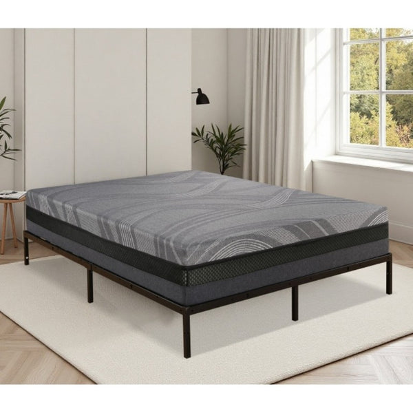 English Elm 12 Inch California King Gel Memory Foam Mattress Plush Layered Support Bed in Box B011P561013