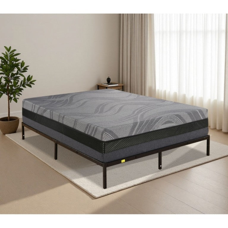English Elm 14 Inch California King Gel Memory Foam Mattress Three Layer Plush Bed in Box B011P561021