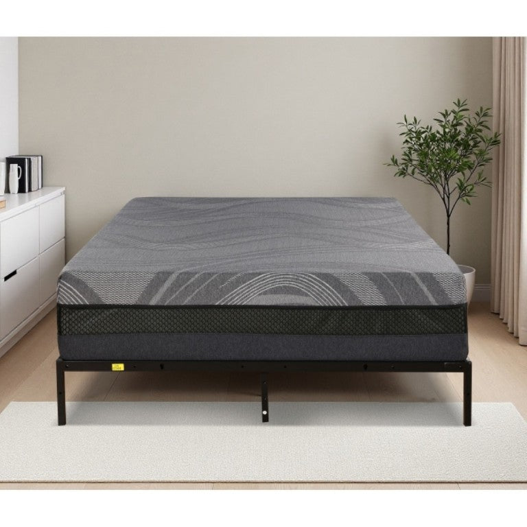 English Elm 14 Inch California King Gel Memory Foam Mattress Three Layer Plush Bed in Box B011P561021