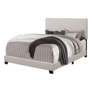 English Elm Khaki Linen Wingback Twin Bed Solid Rubberwood Frame for Guest or Kids Room Khaki B011P562565