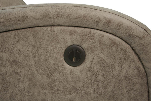English Elm Power Recliner Chair with USB Charging Faux Leather Contemporary Living Room Seating B011P562602