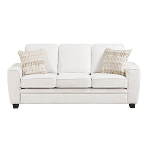 English Elm Beautiful Chenille 3-Seater Sofa with Pocket Coil Support and Reversible Cushions Beige B011P564801