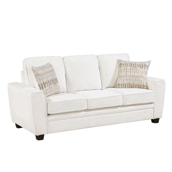 English Elm Beautiful Chenille 3-Seater Sofa with Pocket Coil Support and Reversible Cushions Beige B011P564801