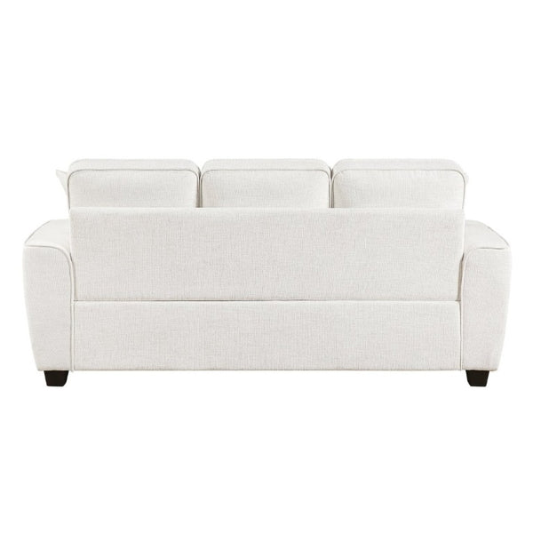English Elm Beautiful Chenille 3-Seater Sofa with Pocket Coil Support and Reversible Cushions Beige B011P564801