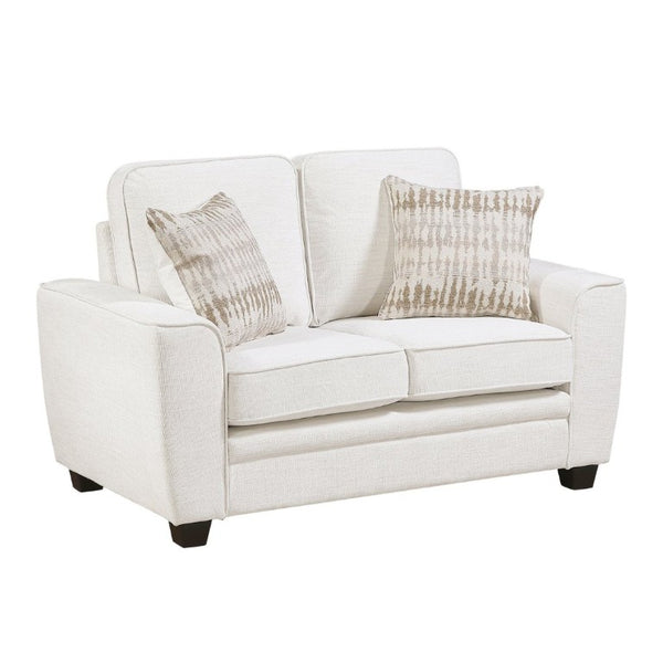 English Elm Beautiful Chenille Loveseat with Pocket Coil Support and Styled Accent Pillows B011P565571