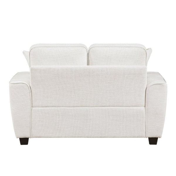 English Elm Beautiful Chenille Loveseat with Pocket Coil Support and Styled Accent Pillows B011P565571