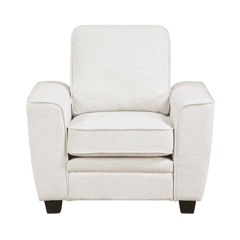 English Elm Beautiful Chenille Armchair with Pocket Coil Cushions and Faux Wood Legs for Living Rooms B011P565572