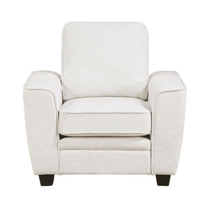 English Elm Beautiful Chenille Armchair with Pocket Coil Cushions and Faux Wood Legs for Living Rooms B011P565572