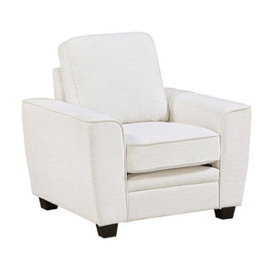 English Elm Beautiful Chenille Armchair with Pocket Coil Cushions and Faux Wood Legs for Living Rooms B011P565572