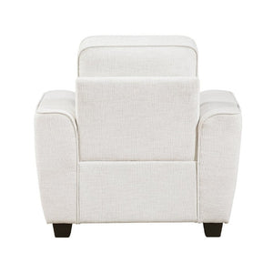 English Elm Beautiful Chenille Armchair with Pocket Coil Cushions and Faux Wood Legs for Living Rooms B011P565572