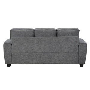 English Elm Beautiful Chenille 3-Seater Sofa with Pocket Coil Support and Reversible Cushions Dark Gray B011P565576