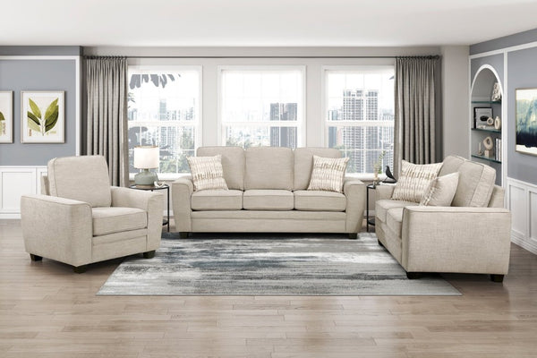 English Elm Contemporary Chenille Armchair with Pocket Coil Cushions for a Stylish Living Room Taupe B011P565583