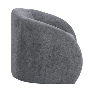 English Elm Luxury Barrel Swivel Accent Chair Microfiber Upholstered with Pocket Coil Foam Seating Dark Gray B011P566908