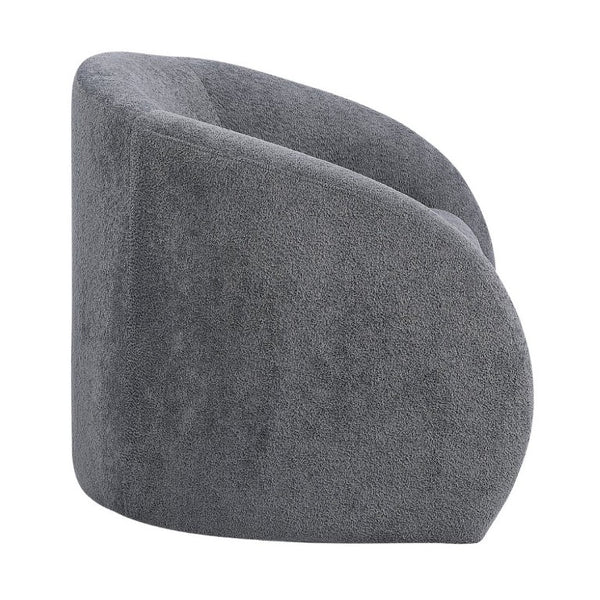 English Elm Luxury Barrel Swivel Accent Chair Microfiber Upholstered with Pocket Coil Foam Seating Dark Gray B011P566908