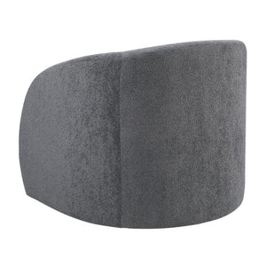 English Elm Luxury Barrel Swivel Accent Chair Microfiber Upholstered with Pocket Coil Foam Seating Dark Gray B011P566908