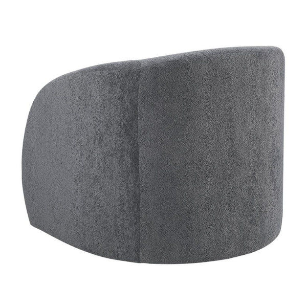 English Elm Luxury Barrel Swivel Accent Chair Microfiber Upholstered with Pocket Coil Foam Seating Dark Gray B011P566908