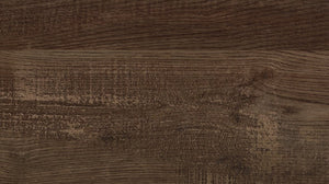 English Elm Bed Full Size Rustic Brown Panel Frame with Bold V Pattern Geometric Headboard B011P567025
