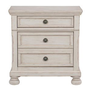 English Elm Nightstands Set of 2 Ash Veneer Traditional Bedroom Pair with Felt Lined Drawers B011P567036