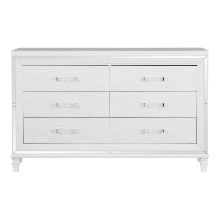 English Elm Dresser with Mirrored Trim Beveled Drawer Fronts and Felt Lined Jewelry Trays Glam Bedroom B011P567044