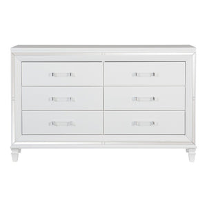 English Elm Dresser with Mirrored Trim Beveled Drawer Fronts and Felt Lined Jewelry Trays Glam Bedroom B011P567044