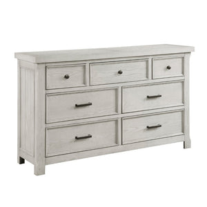 English Elm Classic Farmhouse Seven Drawer Oak Veneer Dresser with Antique Hardware Bedroom Storage B011P567082